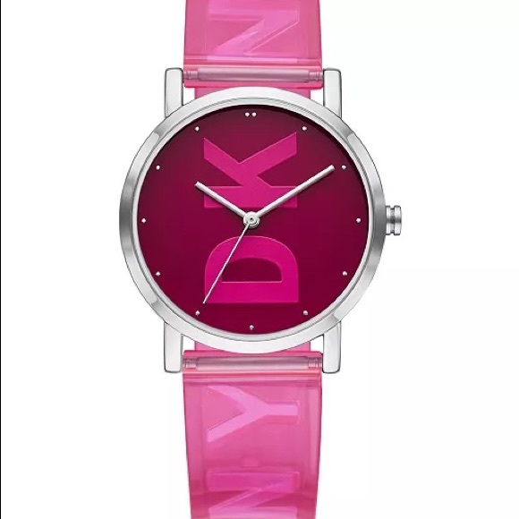 NWT DKNY
Women's Soho Pink Strap Watch 34mm #0104 - Picture 1 of 7